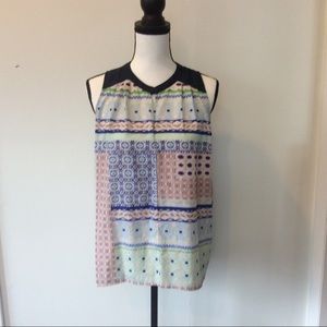 Collect Concepts Sleeveless Print Top Sz L